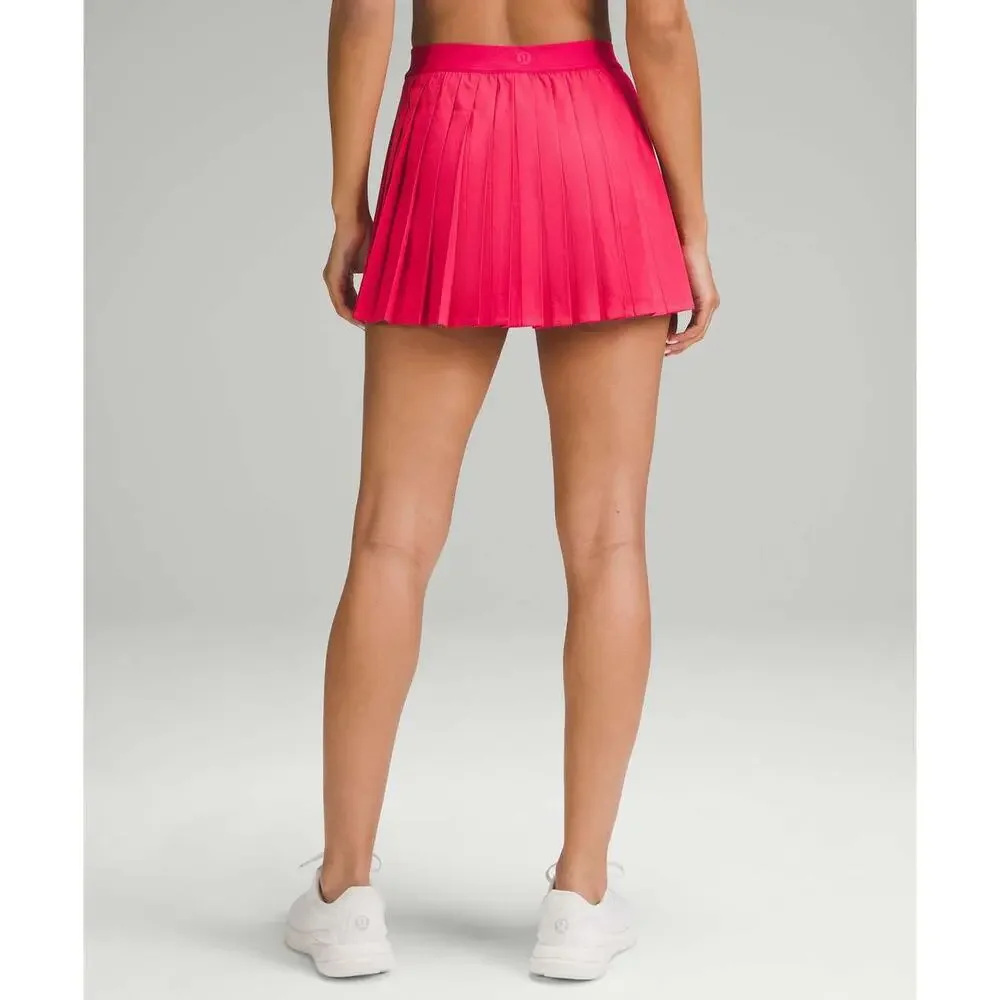 Lululemon High Rise Pleated Tennis Skirt Cherry Mist